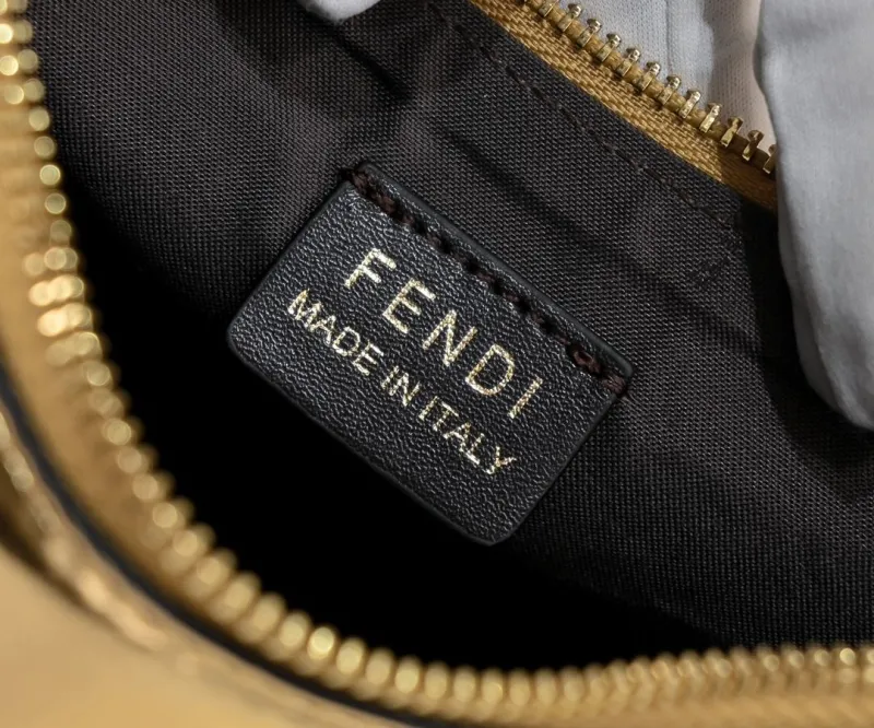 Fendi Gold Hobo Bag 165 - Image 6