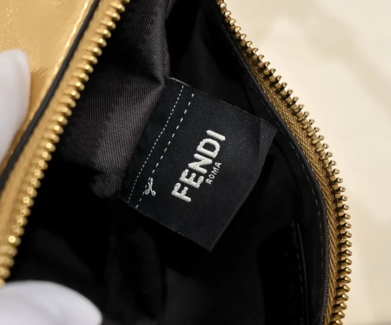 Fendi Gold Hobo Bag 165 - Image 8
