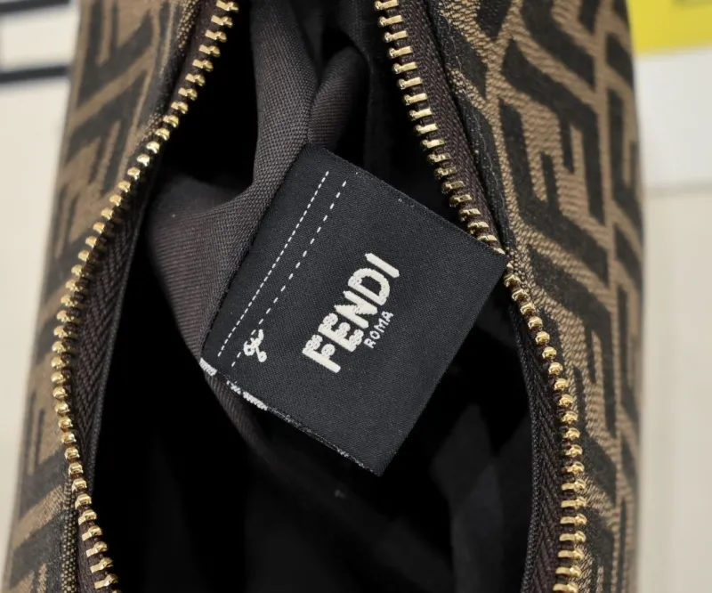 Fendi FF Monogram Hobo Shoulder Bag - Image 8