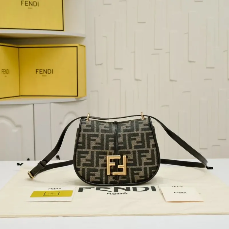 Alternative view of Fendi FF Monogram Saddle Crossbody Bag 171