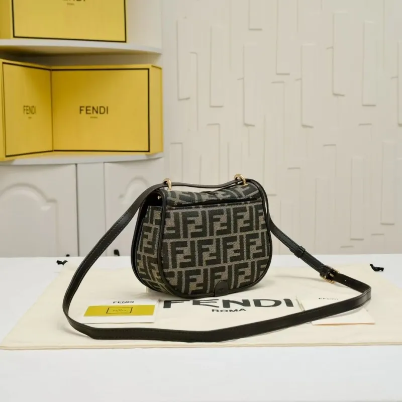 Fendi FF Monogram Saddle Crossbody Bag 171 - Image 3