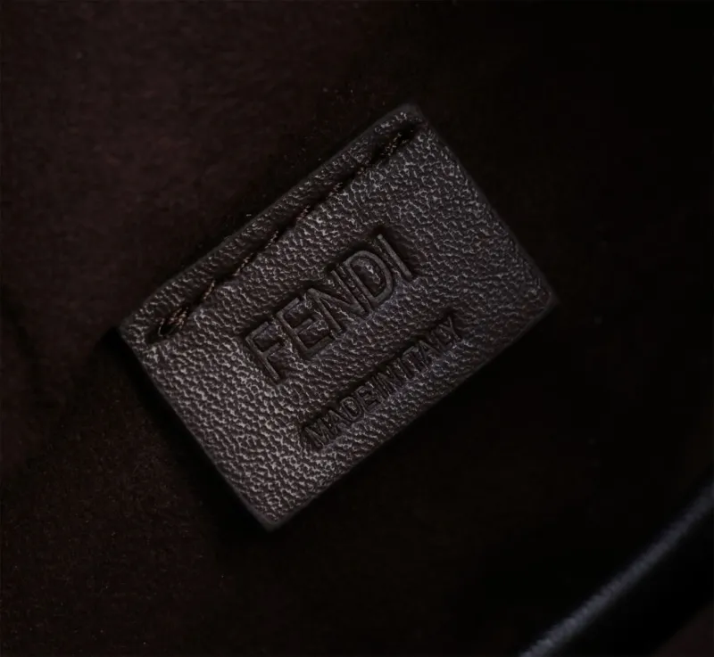 Fendi Dark Brown FF Monogram Crossbody Bag - Image 7