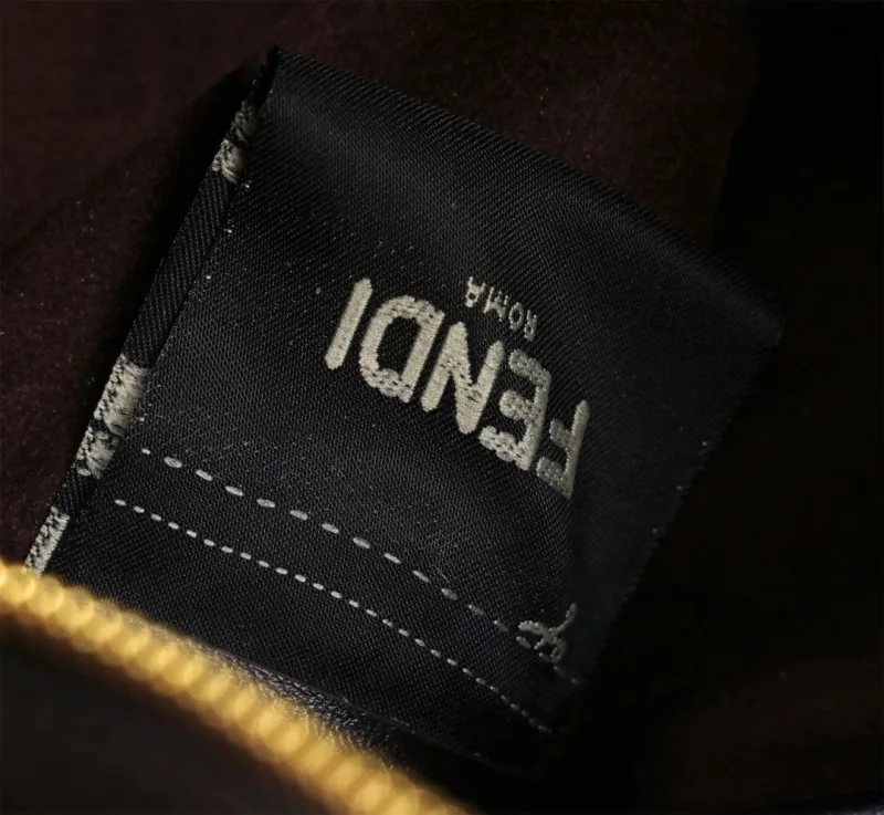 Fendi Dark Brown FF Monogram Crossbody Bag - Image 8