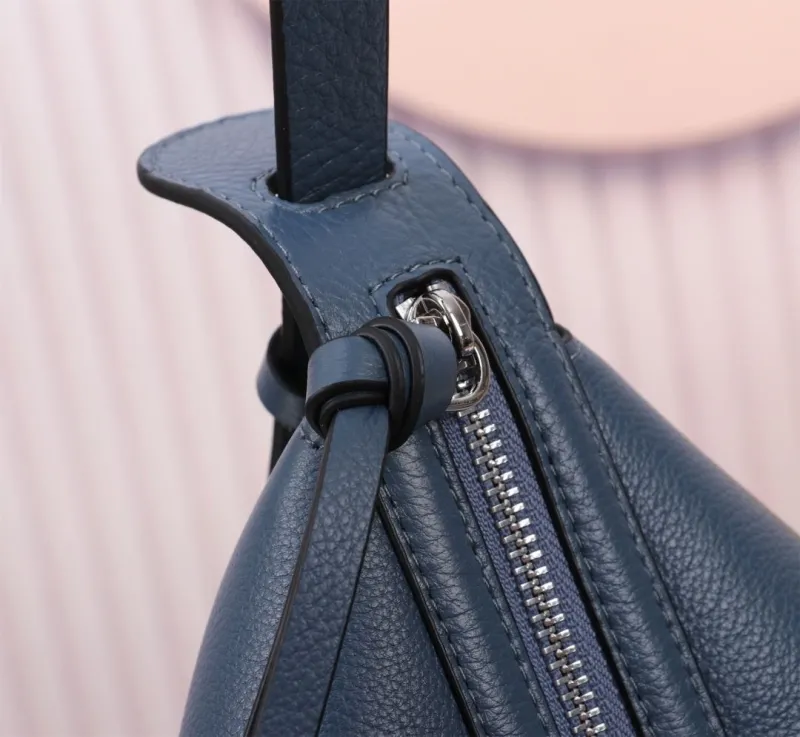 Fendi Blue Leather Satchel Bag 177 - Image 5