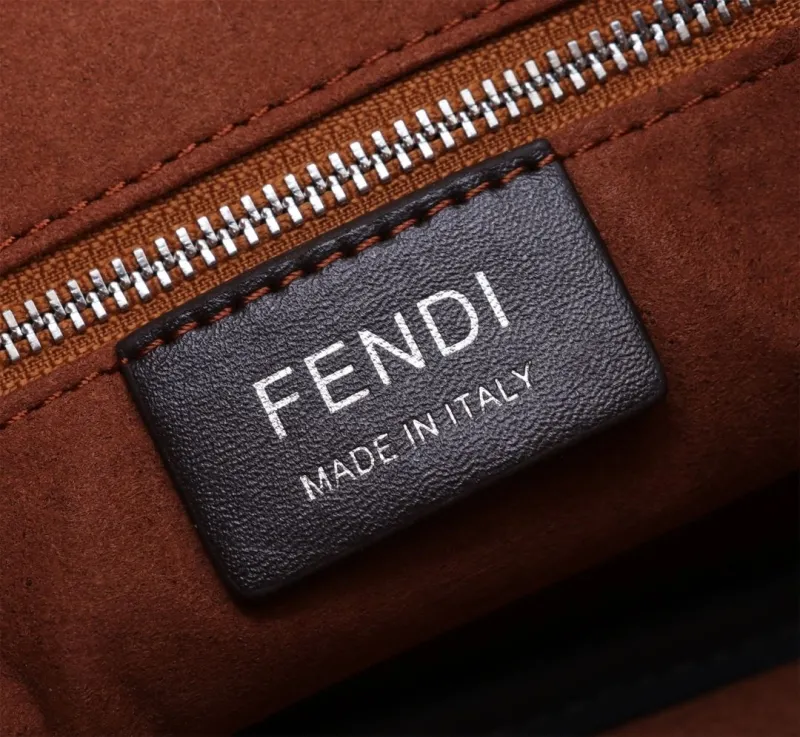 Fendi Blue Leather Satchel Bag 177 - Image 7