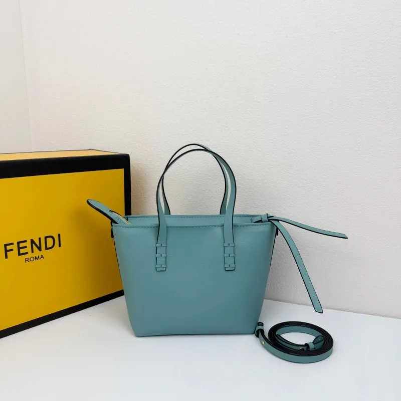 Fendi Light Blue Tote Bag 8801 - Image 3
