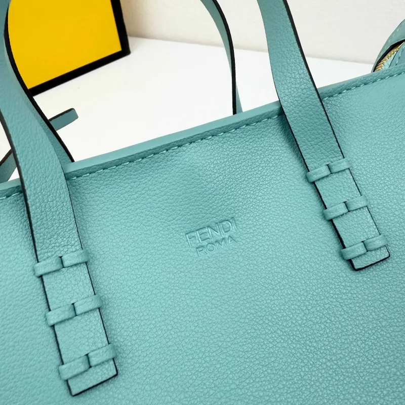 Fendi Light Blue Tote Bag 8801 - Image 5