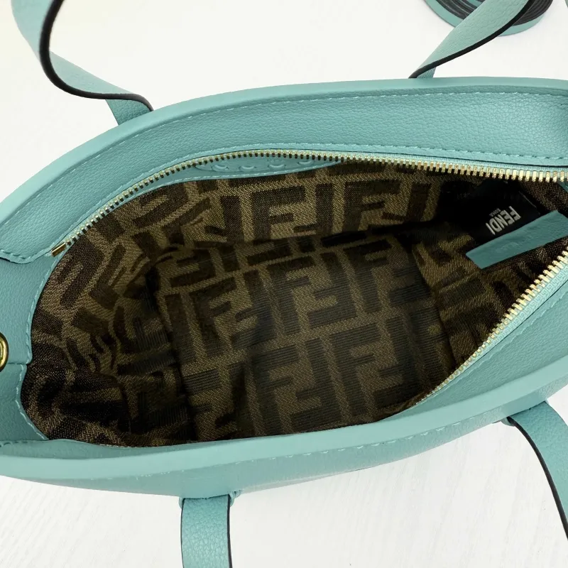 Fendi Light Blue Tote Bag 8801 - Image 7