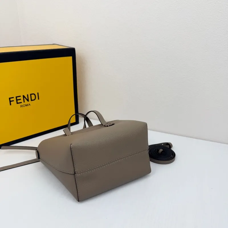 Fendi Taupe Small Tote Bag 8801 - Image 4