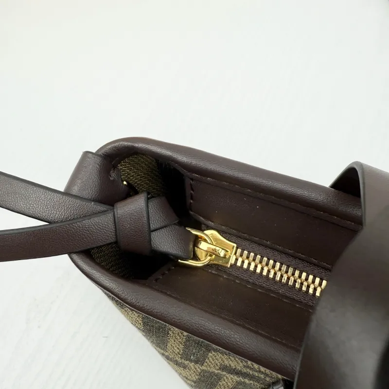 Fendi Mini Tote Bag 8801 Brown FF Monogram - Image 6