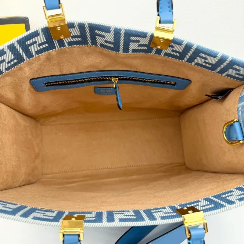 Fendi Blue Tote Bag 8833-35 - Image 7
