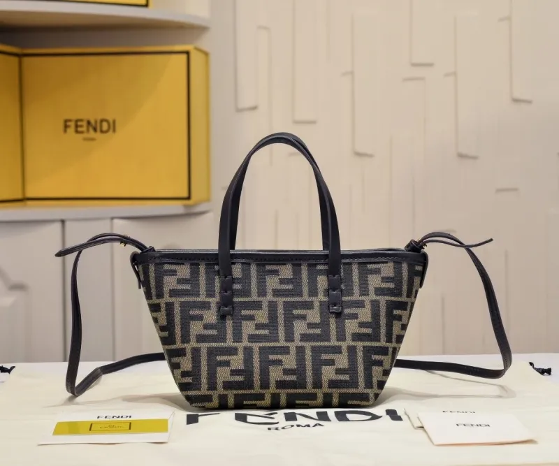 Fendi Mini FF Pattern Crossbody Tote Bag