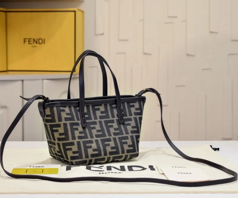 Alternative view of Fendi Mini FF Pattern Crossbody Tote Bag