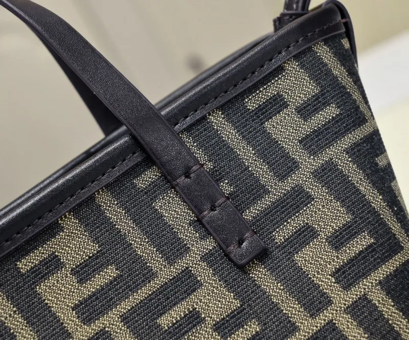Fendi Mini FF Pattern Crossbody Tote Bag - Image 4