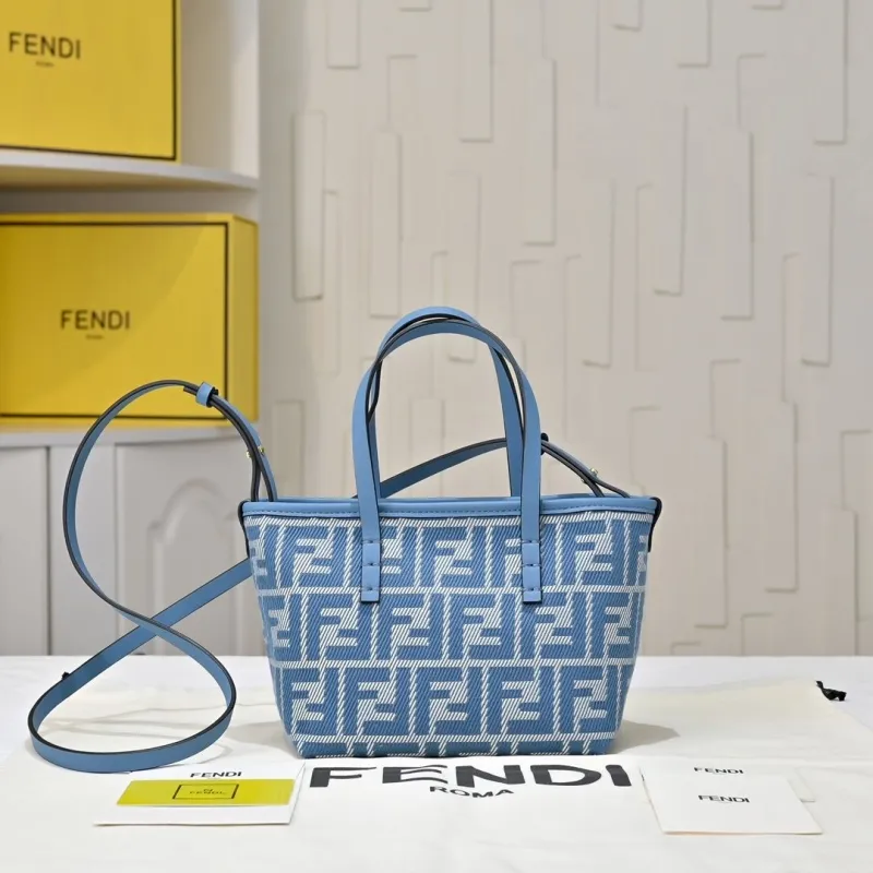 Fendi Light Blue Mini Tote Bag