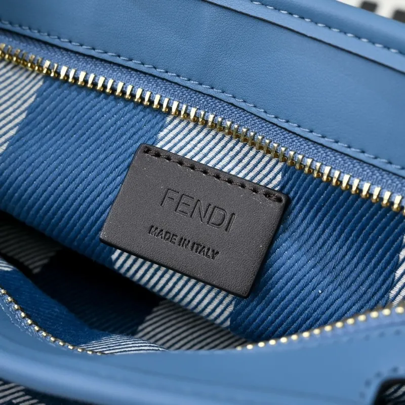 Fendi Light Blue Mini Tote Bag - Image 7