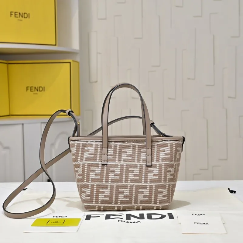 Fendi Beige Mini Tote Bag