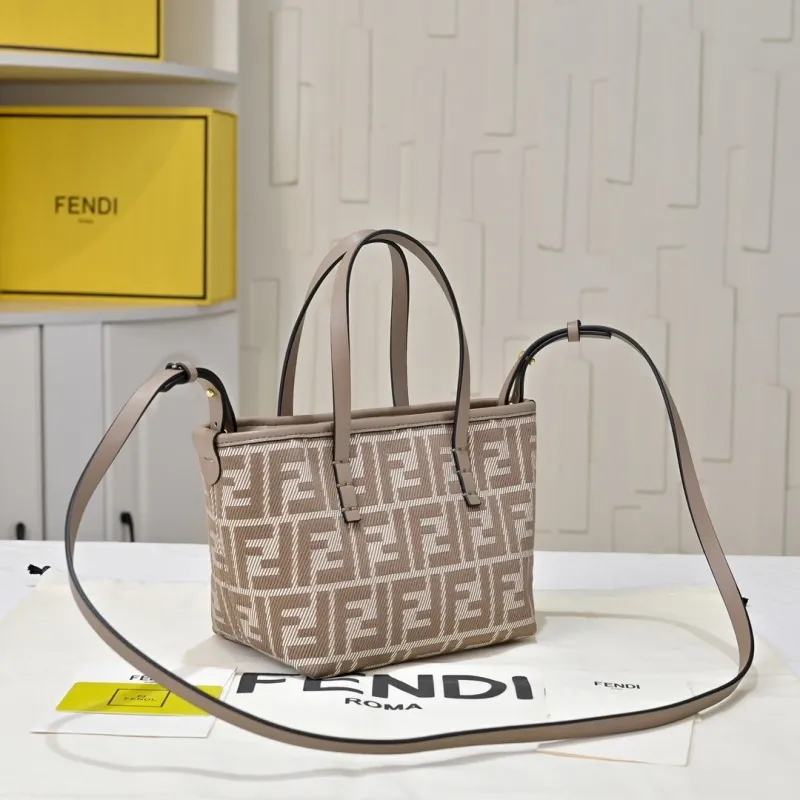 Fendi Beige Mini Tote Bag - Image 3