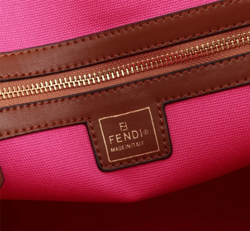 Fendi Pink FF Monogram Tote Bag - Image 7