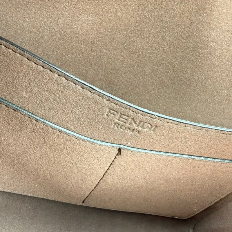 Fendi Orange FF Pattern Tote Bag 8853 - Image 8