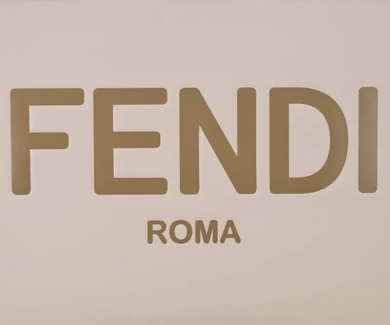 Alternative view of Fendi Roma Beige Leather Tote Bag