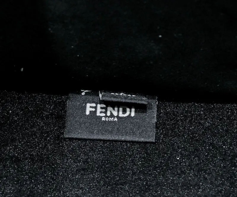 Fendi Black Roma Leather Tote Bag - Image 7