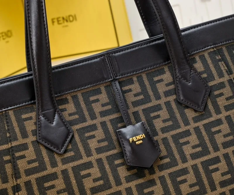 Fendi FF Pattern Tote Bag 87 - Image 4