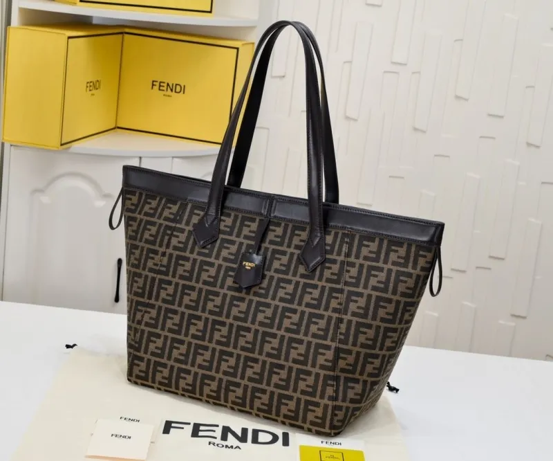 Fendi FF Pattern Tote Bag 87 - Image 5