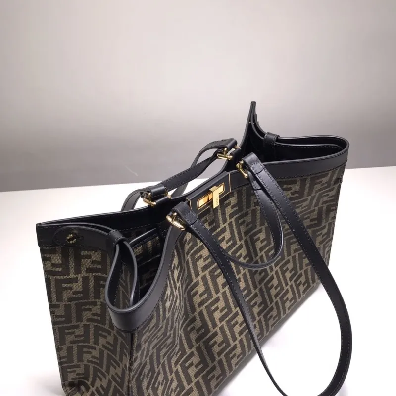 Fendi FF Monogram Tote Bag 110 - Image 6