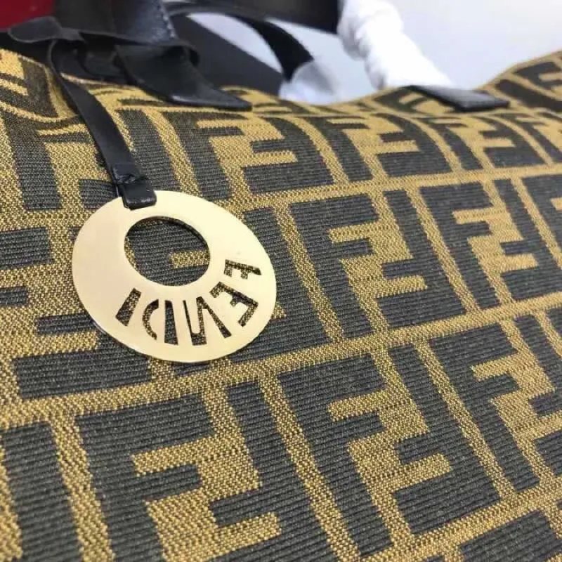Fendi FF Monogram Tote Shopping Bag 117 - Image 5