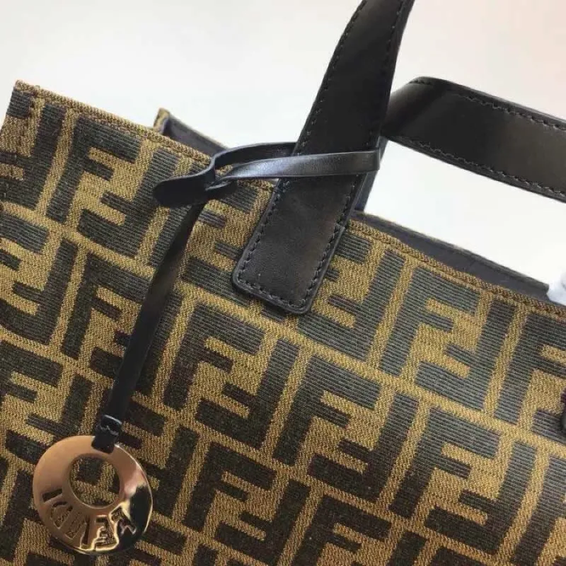 Fendi FF Monogram Tote Shopping Bag 117 - Image 6