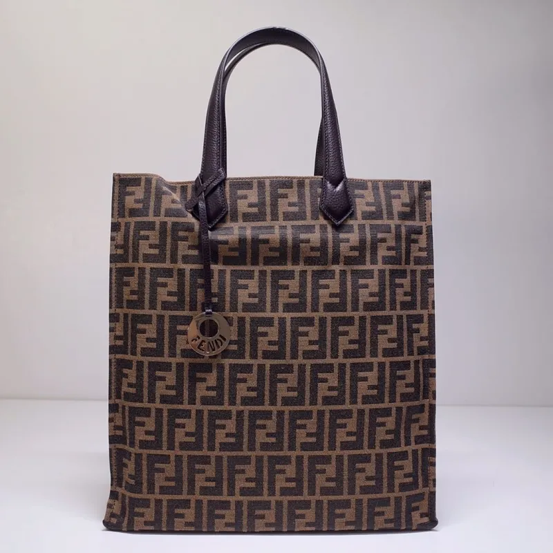 Fendi Brown FF Monogram Tote Bag
