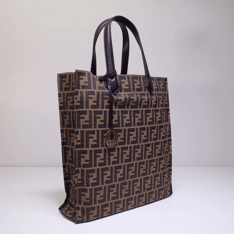 Alternative view of Fendi Brown FF Monogram Tote Bag