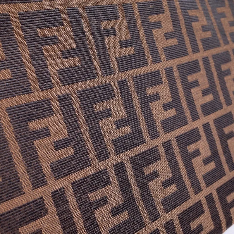 Fendi Brown FF Monogram Tote Bag - Image 4