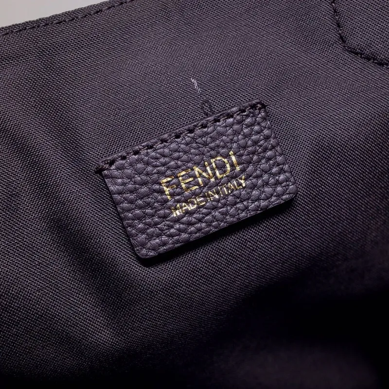 Fendi Brown FF Monogram Tote Bag - Image 8