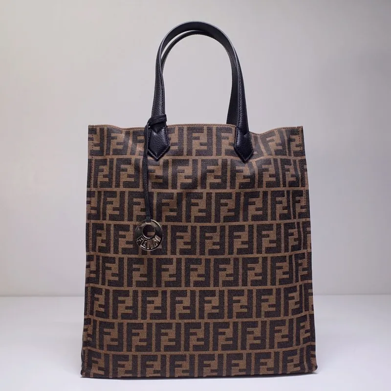 Fendi Brown FF Monogram Tote Bag