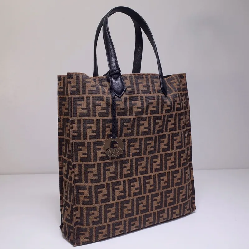 Alternative view of Fendi Brown FF Monogram Tote Bag
