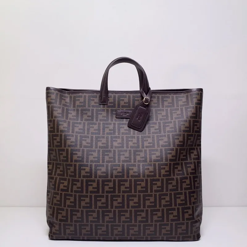 Fendi Brown FF Monogram Tote Bag