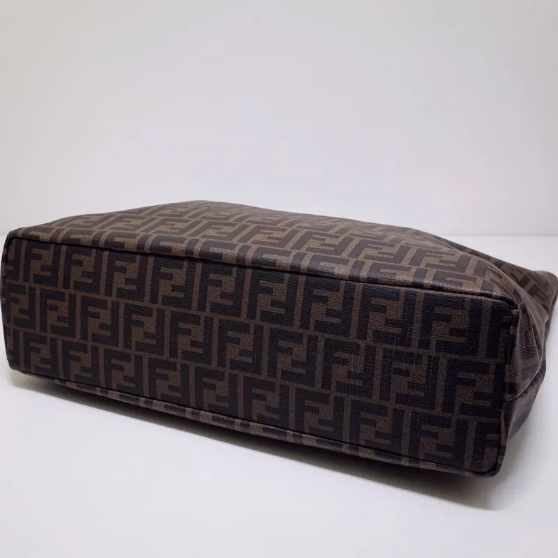 Fendi Brown FF Monogram Tote Bag - Image 4