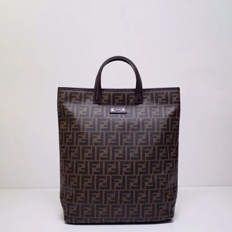 Fendi Brown FF Monogram Tote Bag
