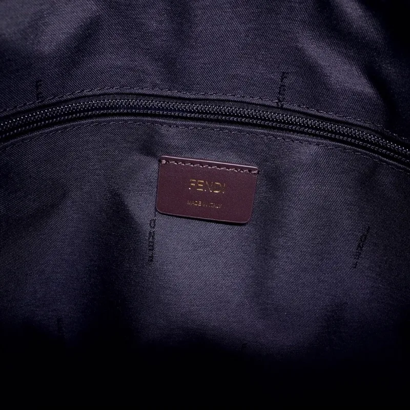 Fendi Brown FF Monogram Tote Bag - Image 8