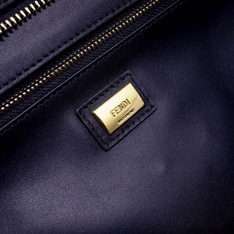 Fendi Brown FF Pattern Tote Bag with Small Pouch - Image 8