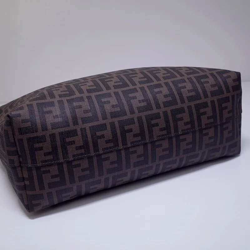 Fendi Brown FF Monogram Shopping Tote Bag 127 with Pouch - Image 3