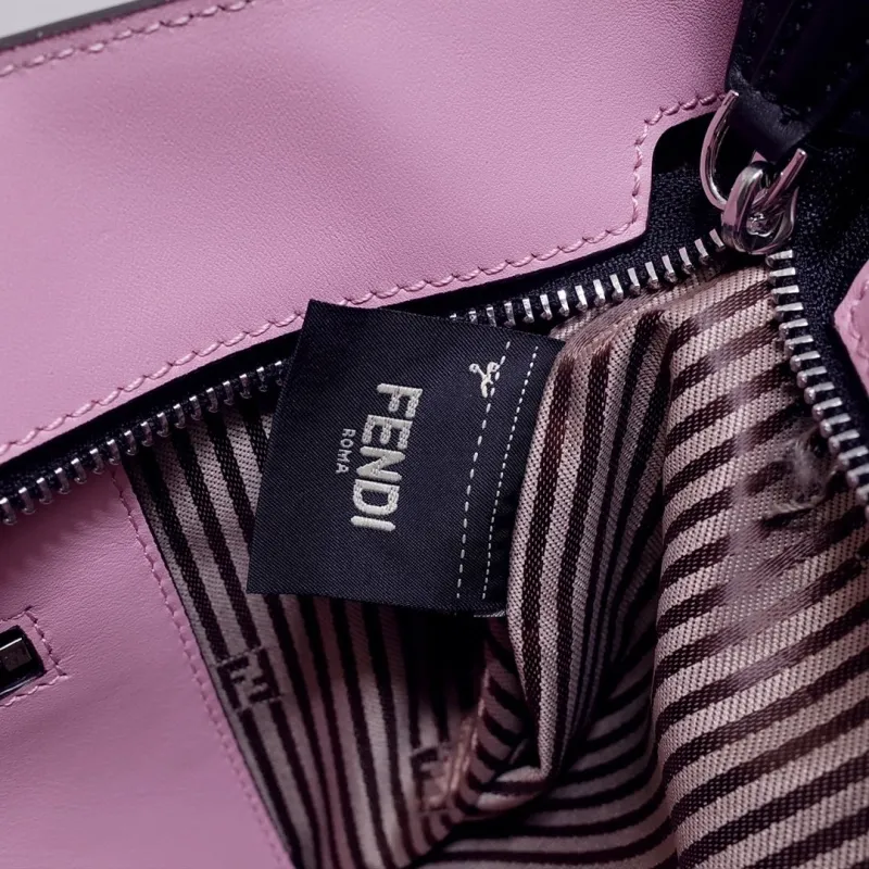 Fendi Brown FF Monogram Shopping Tote Bag 127 with Pouch - Image 9
