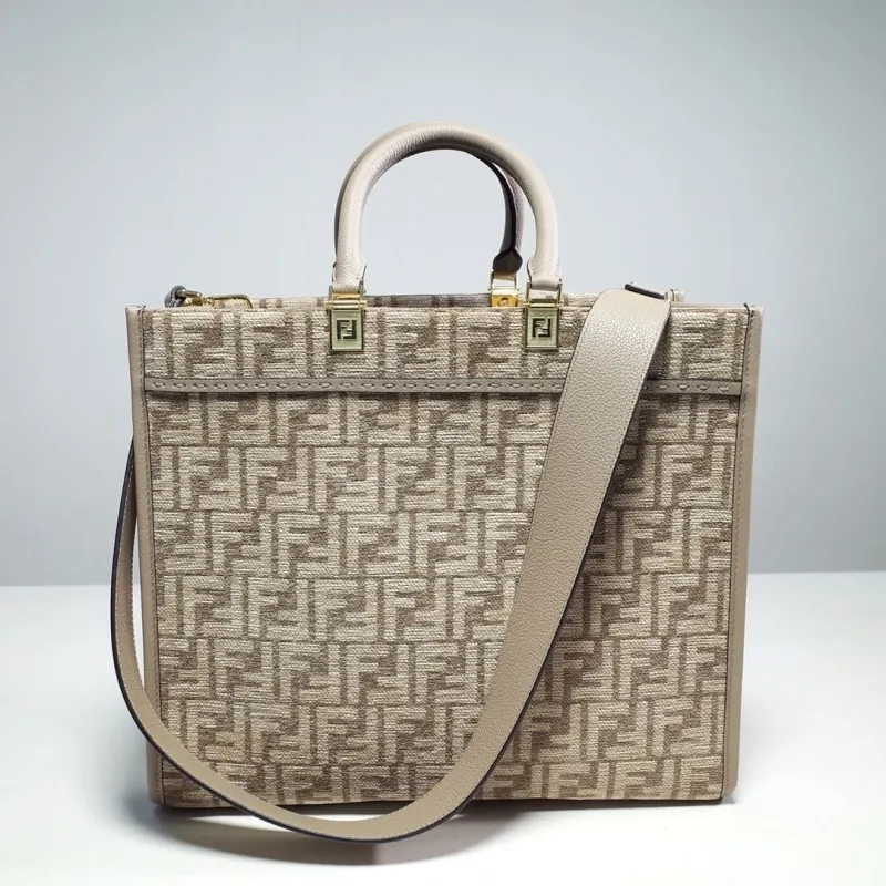 Fendi Beige Monogram Tote Bag