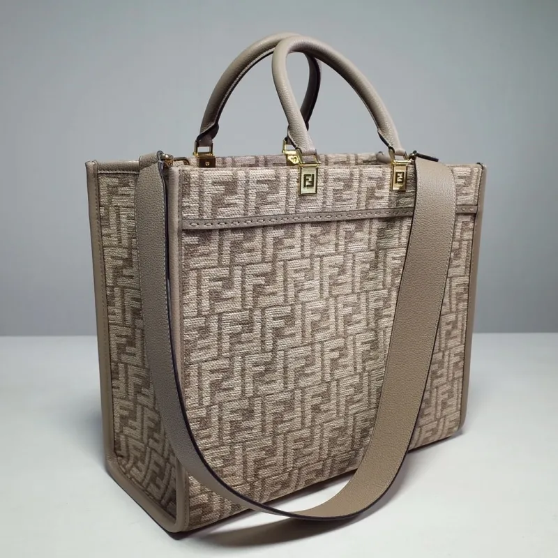 Alternative view of Fendi Beige Monogram Tote Bag