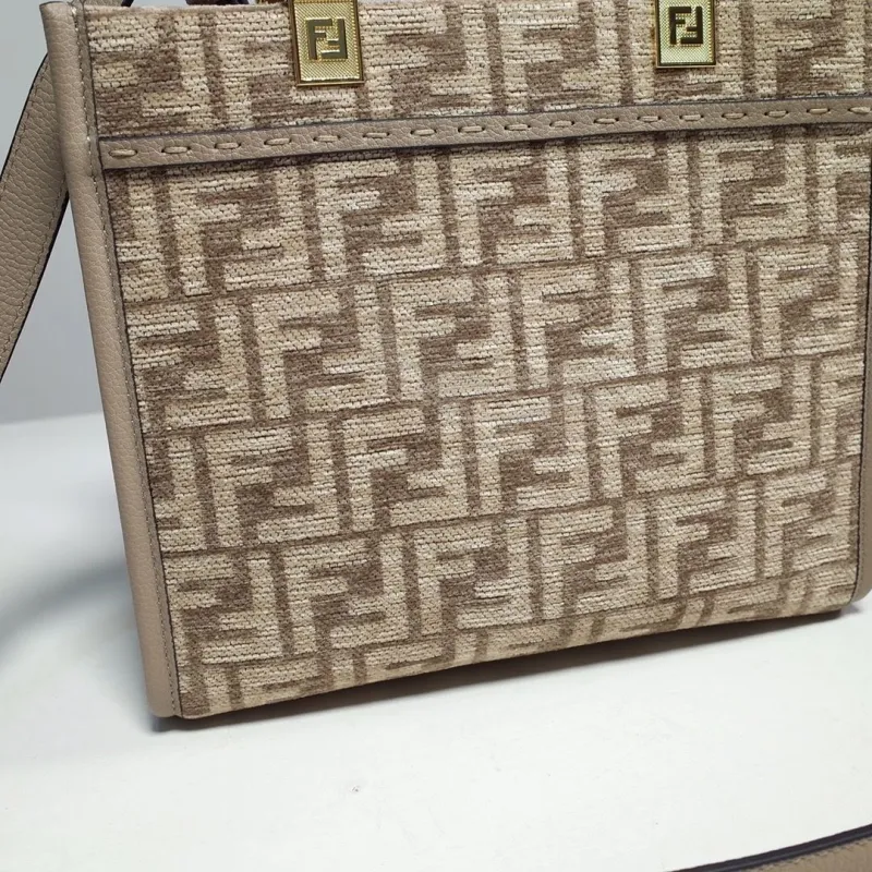 Fendi Beige Shopping Tote Bag 131 - Image 5