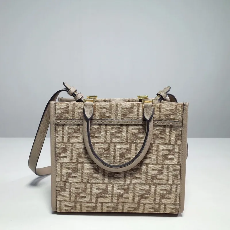 Fendi Beige Shopping Tote Bag 131 - Image 6