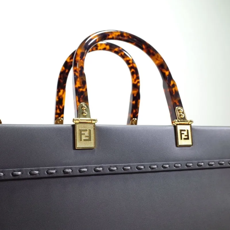 Fendi Roma Dark Gray Tote Bag - Image 5