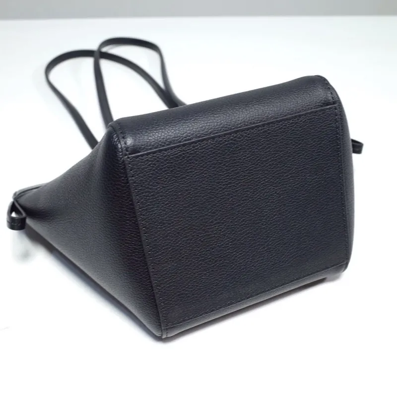 Fendi Black Leather Mini Tote Bag - Image 6